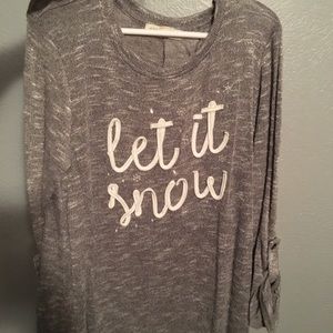 Let it snow girls sweater